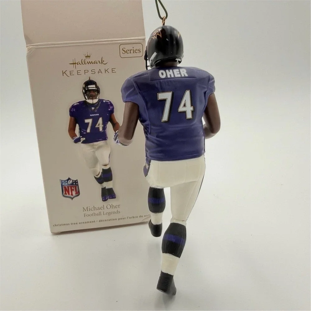 Hallmark Keepsake NFL Legends Michael Oher Baltimore Ravens‎ Ornament w/